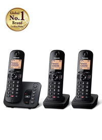 Panasonic Digital Cordless (DECT) Phone Triple Handsets