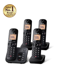 Panasonic Digital Cordless (DECT) Phone Quadruple Handsets