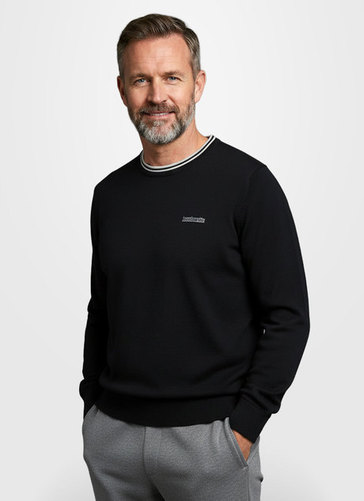 Lambretta Tipped Crew Neck Jumper 