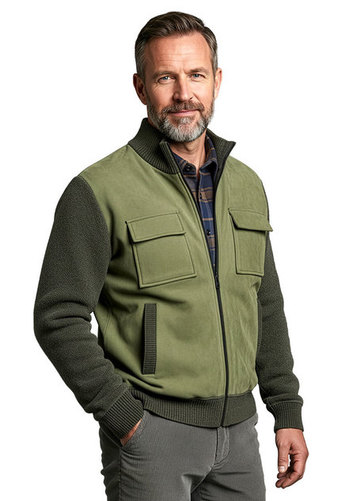 Zipped Chenille Cardigan 
