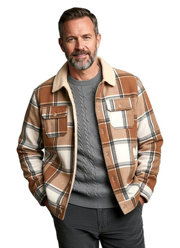 Sherpa Lined Check Jacket 