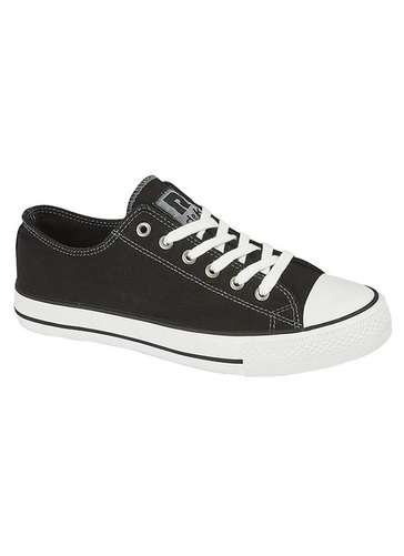 Lace Up Canvas Trainers 