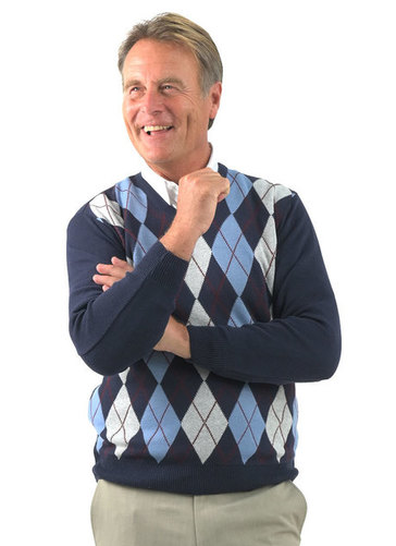 Argyle Pattern Sweater 