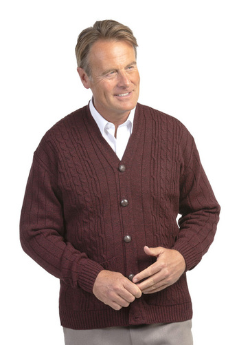 Soft Touch Cable Knit Button Cardigan 