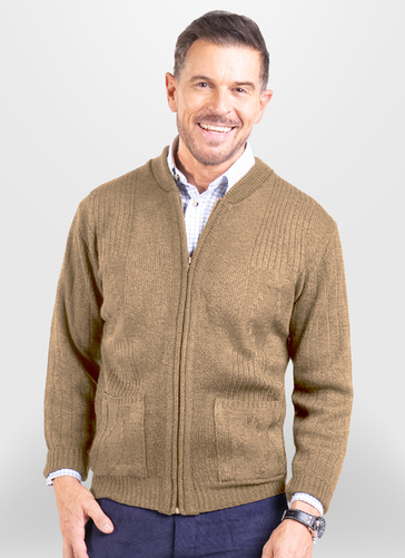 Diamond Design Full Zip Cardigan 