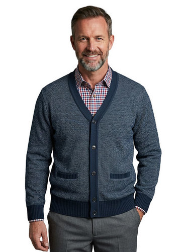 Yale Fleece Lined Button Cardigan 