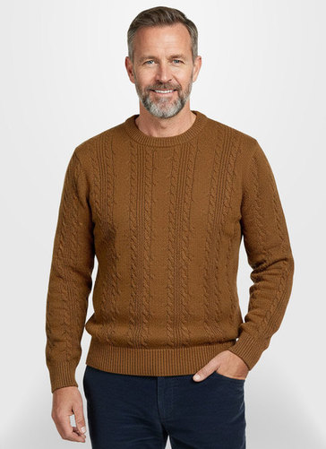 Cable Knit Crew Neck Jumper 