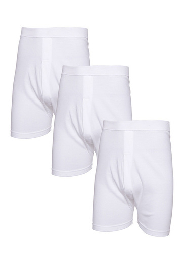 Pack Of 3 Men�s Cotton Boxer Trunks 