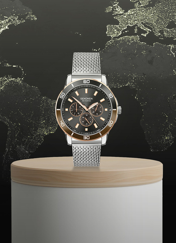 Sekonda Sports Chronograph Watch With Milanese