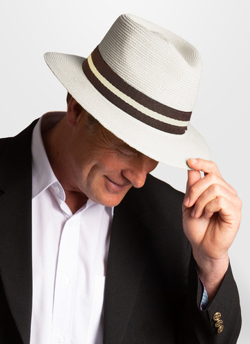 WHITE EASY PACK CRUSHABLE PANAMA HAT 