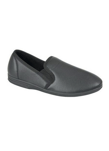 Leather Look Slipper 
