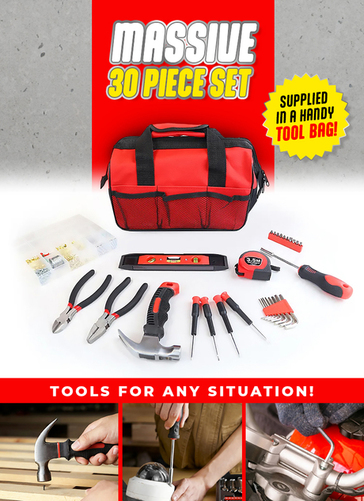 30 Piece Assortment DIY Tool Kit