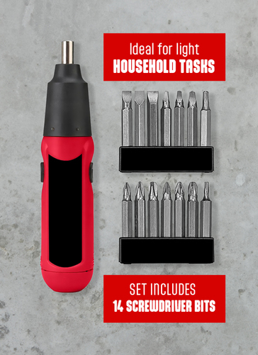 Power 6v Screwdriver Kit Battery Operated