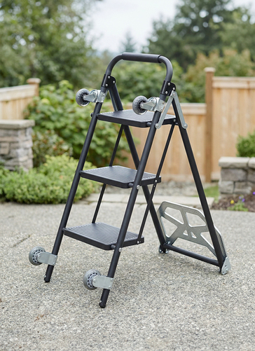 Homelya 4-in-1 MultiPurpose Utility Cart & Step Ladder