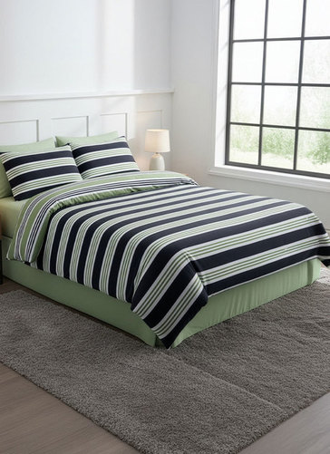 Strip Design Duvet Set 