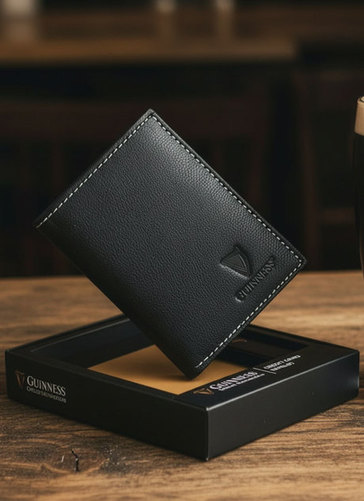 Guinness Real Leather Wallet Gift Set