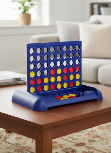 Four In A Row Family Board Game, Foldable & Portable