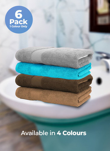 100% Cotton Hand Towel (6 Pack) 