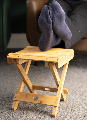 Foldable Bamboo Footstool