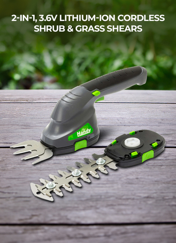 3.6v Lithium-ion Cordless Shrub & Grass Shears