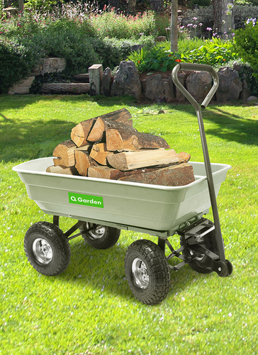 150kg Poly Garden Dump Cart