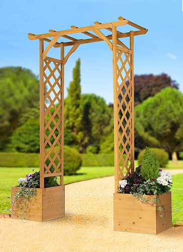 Wooden Arch Planter