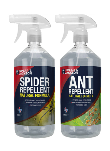 Spear And Jackson Ant & Spider Repellent Spray 1ltr (1x500ml Ant / 1x 500ml Spid