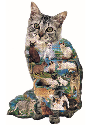 Cat Shape Jigsaw Puzzle 1000pcs