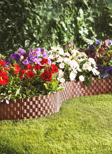 Flexible Faux Rattan Garden Fence Pack Of 4