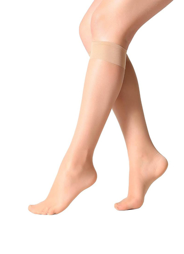 12pk Comfort Band Knee High Tights