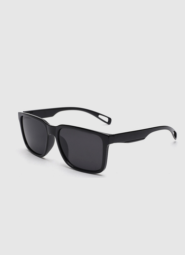 Black Rectangular Frame Sunglasses