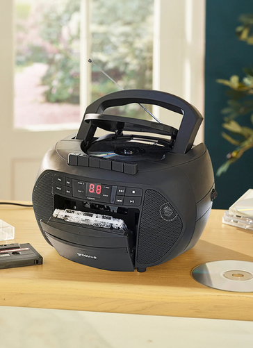 Traditional CD and Cassette Player