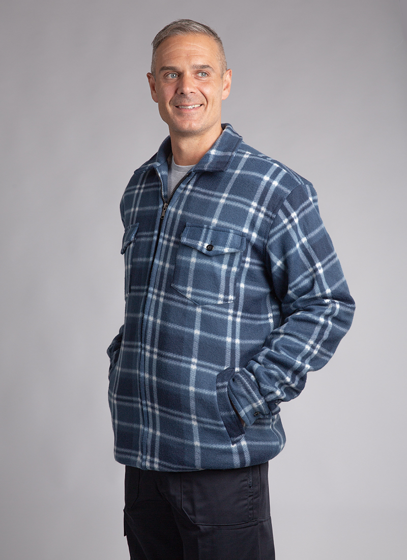 FULL ZIPPED LUMBER CHECK SHIRT