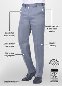 CAVALRY TWILL EXPANDING WAIST TROUSERS 