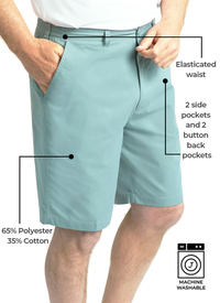Elasticated Waist Mens Walking Shorts