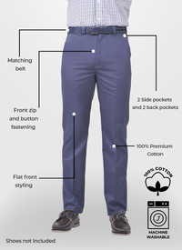 Mens Premium Cotton Chino Trousers Mens Premium Cotton Chino Trousers