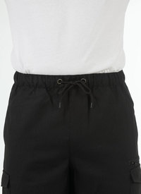 Multi-Pocket Elasticated Cargo Trousers Multi-Pocket Elasticated Cargo Trousers