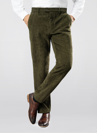 Sherpa Fleece Elastic Corduroy Trousers 
