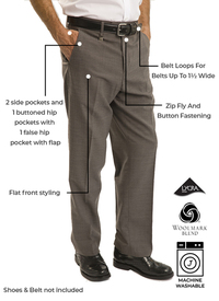 WOOL BLEND TROUSER 