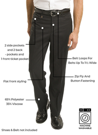 CLASSIC FIT FLAT FRONT TROUSER 