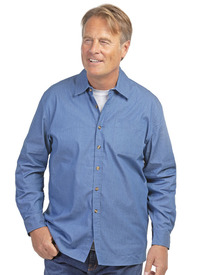 FLEECE LINED DENIM SHIRT 