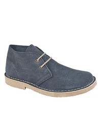 Real Suede Round Toe Boot 