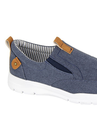 Twin Gusset Casual Slip On Canvas 