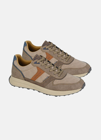Two Tone Lace Up Leisure Trainer 