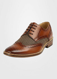 Oxford Herringbone Brogue Shoe 