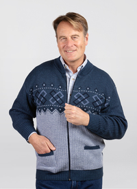 Marl Knit Zip Front Cardigan Marl Knit Zip Front Cardigan