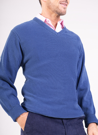 LONG SLEEVE V NECK SWEATER 