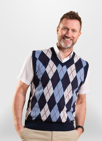 ARGYLE PATTERN SLEEVELESS TOP 