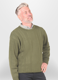 Cable Knit Crew Neck Jumper 