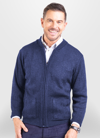 Diamond Design Full Zip Cardigan 